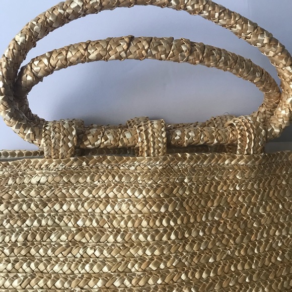 Rattan wicker tote bag - Picture 2 of 2
